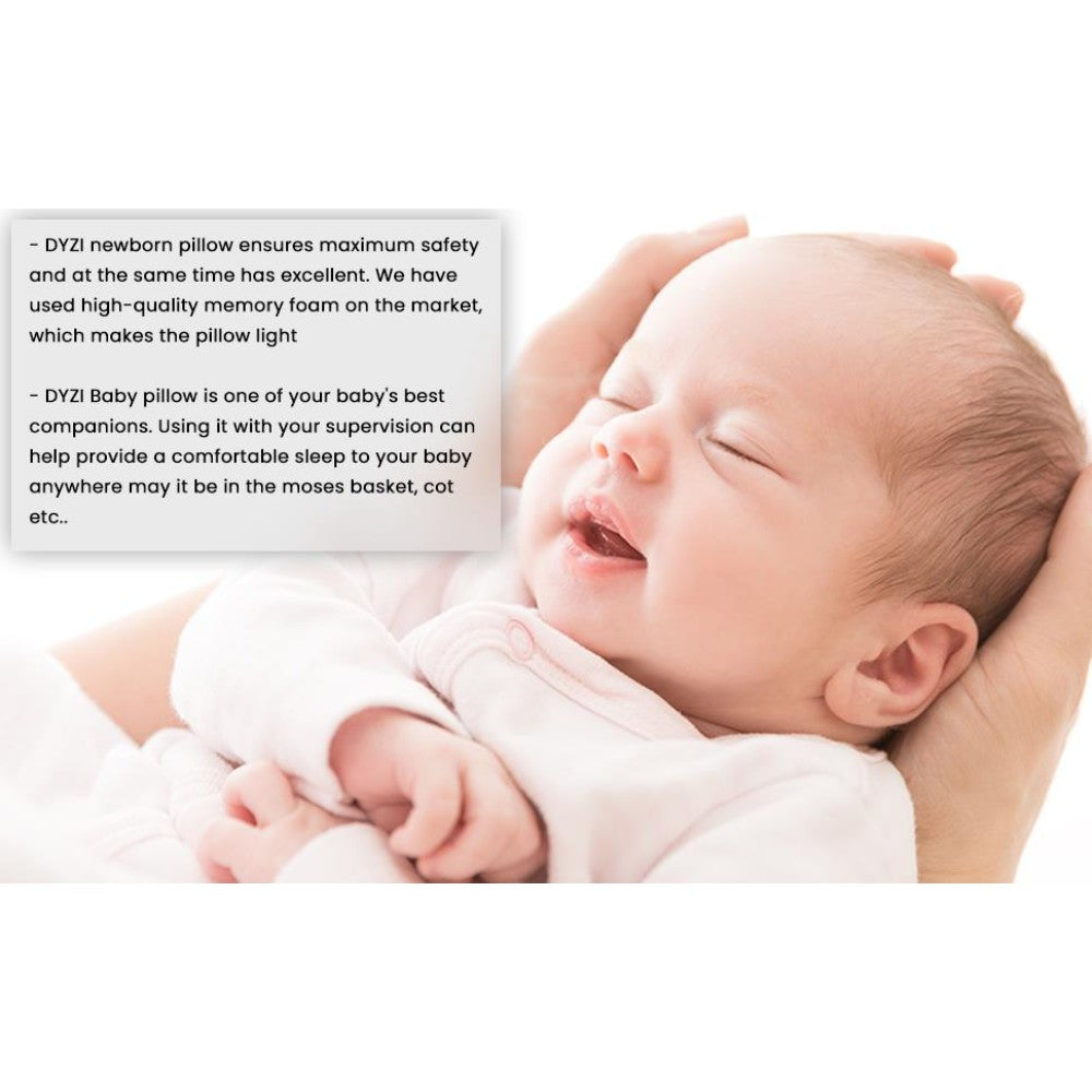 Dyzi 3d Memory Foam Pillow: Prevent Flat Head Syndrome In Babies
