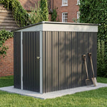 Breeins 4x8 Ft Pent Roof Garden Tool Shed Outdoor Patio Storage House