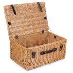 Wicker 55cm Buff Empty Picnic Basket Unlined | Brown