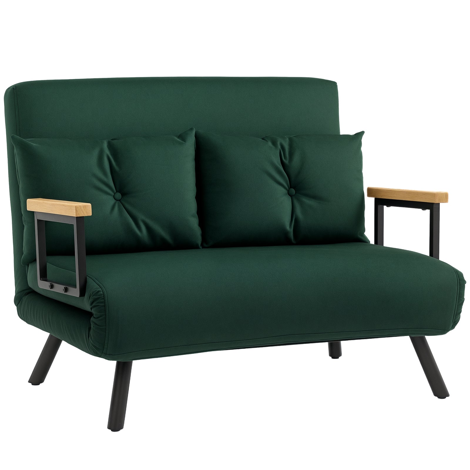 Click Clack 2 Seater Sofa Bed For Living Room, Guest Room | Green