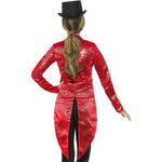 Sequin Tailcoat Jacket, Ladies | Large | Red