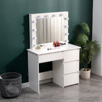 Hollywood Dressing Table With Large Lighted Mirror