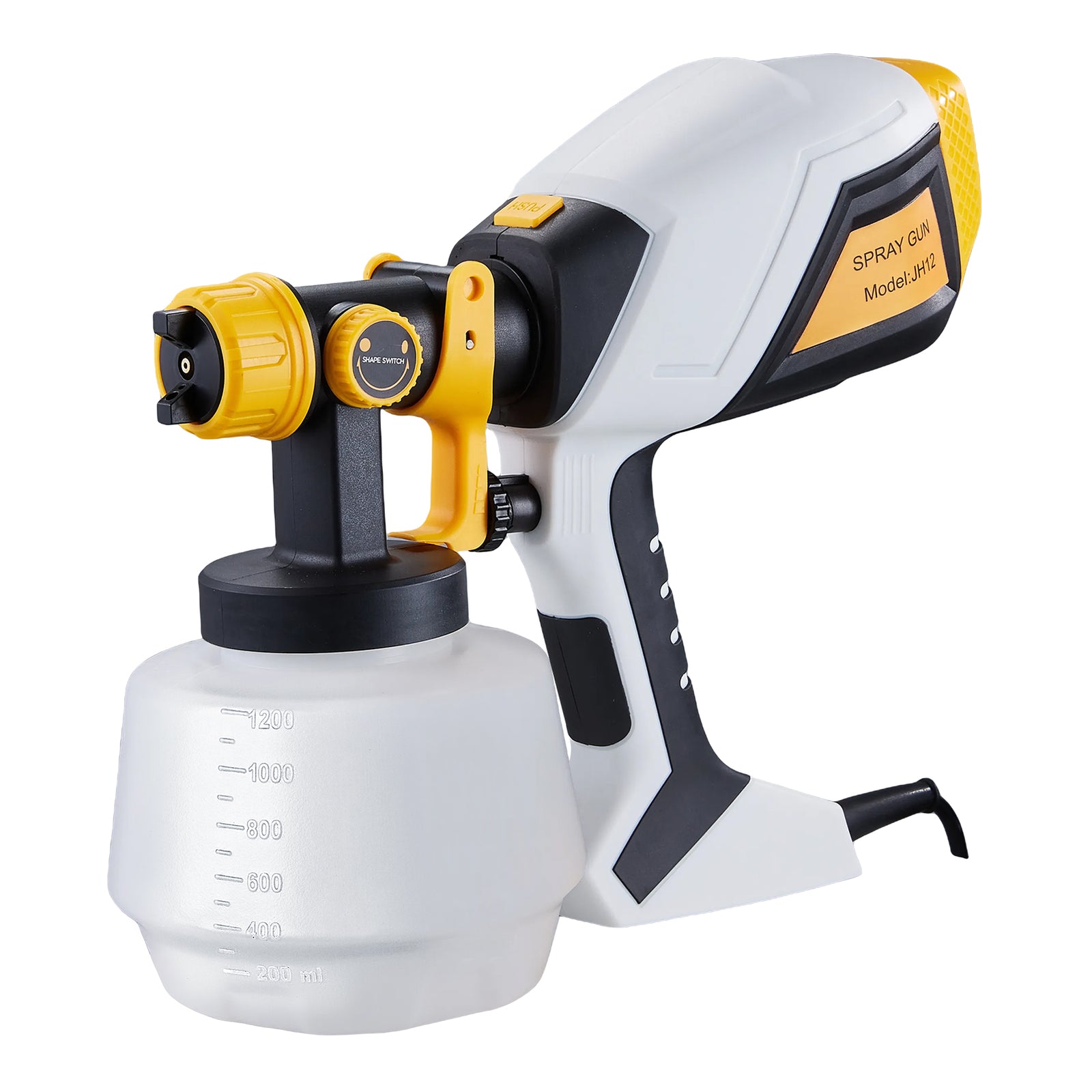 Electric Paint Sprayer With 4 Nozzles | One Size | White