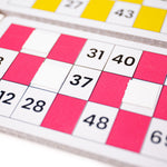 Traditional Wooden Bingo Game, 105 Play Pieces, 4 Players