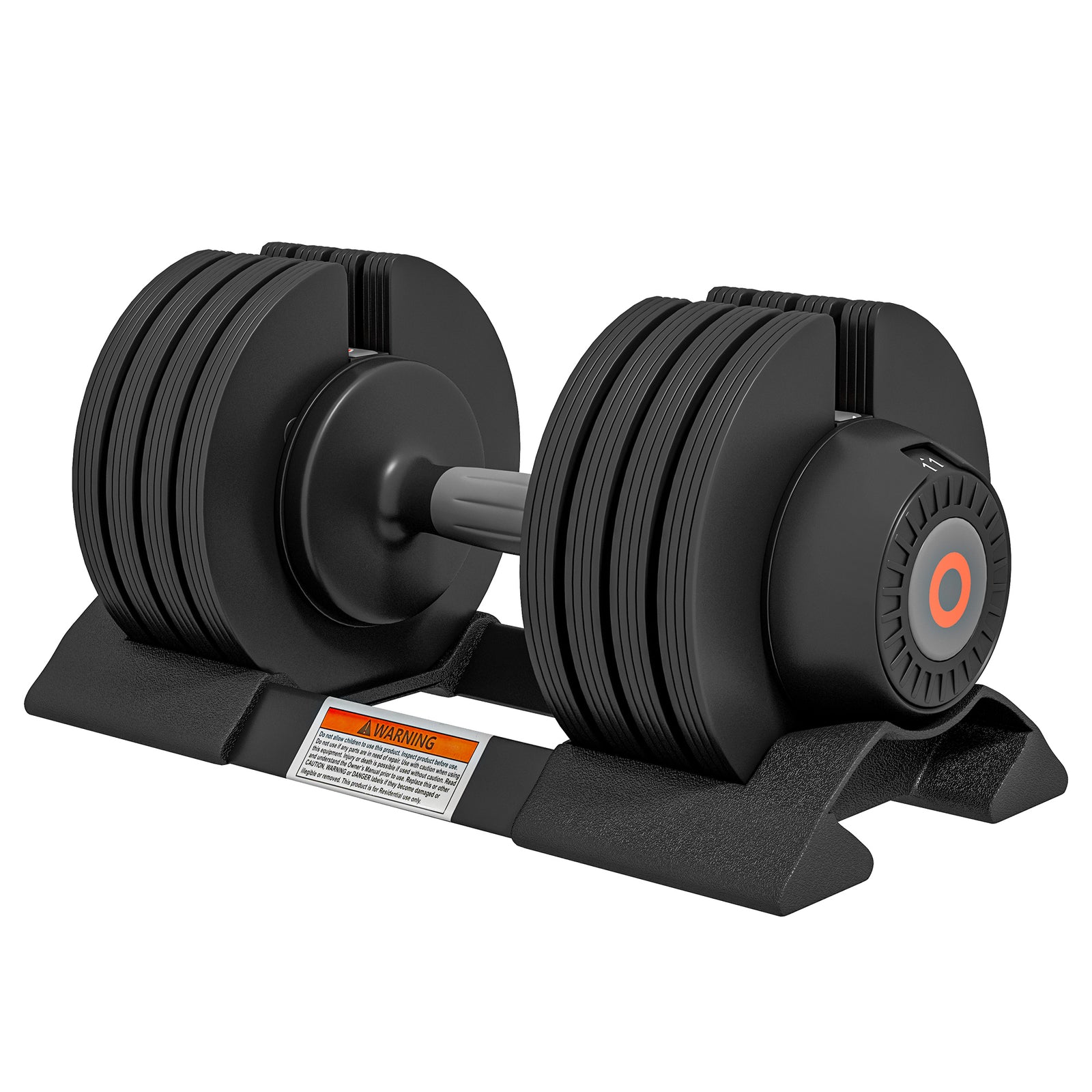4-in-1 Adjustable Dumbbells Weights Set With Storage Tray 20kg