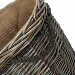 Antique Wash Round Storage Log Basket | Medium | Brown