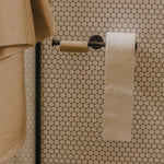 Double Toilet Roll Holder, Matt Black, Hidden Fixings, Start Collection