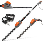 500w Hedge Trimmer Garden Electric Long Reach Telescopic Extendable Hedge Cutter Corded
