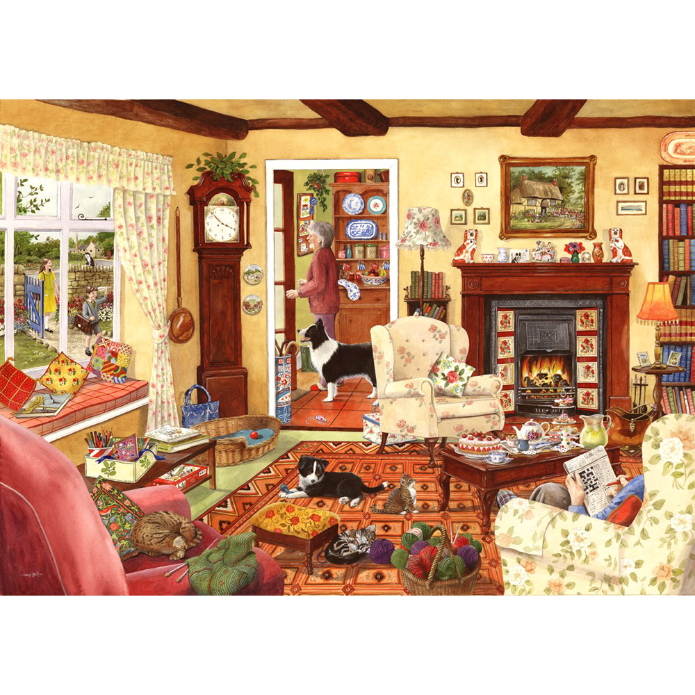 In Time For Tea - Big 500 Piece Jigsaw Puzzle For Adults, With Extra Large Pieces