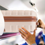 45x36x20cm Easyjet Free Cabin Bag 2 Wheel Suitcase Hard Shell Carry On | Cabin | Cream