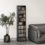 260/640 Cd 120/360 Dvd Storage Tower W/ 9/18 Compartments | Small | Black