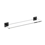 Glass Bathroom Shelf Organizer 40cm Self-adhesive Black Stick Collection