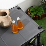 Folding Garden Trolley With Folding Board | Dark Gray