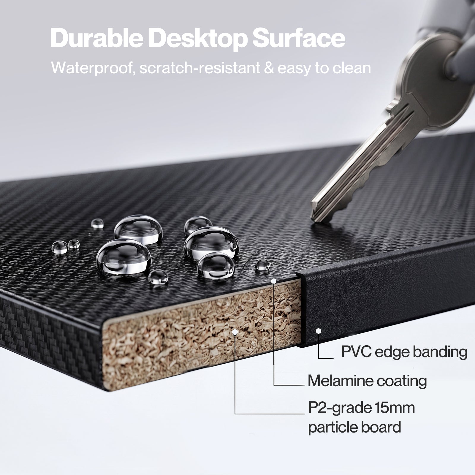 Compact Gaming Desk Pc Computer Table With Adjustable Monitor Shelf | Black