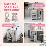 Step Stool, Adjustable Standing Platform, Toddler Kitchen Stool | Gray