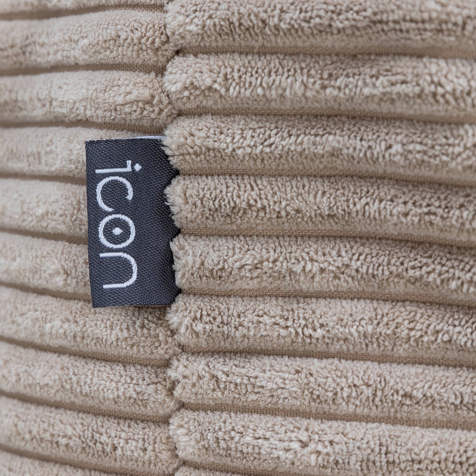 Frankie Cord Bean Bag Pouffe | Beige