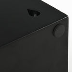 Metal Umbrella Stand, Square Umbrella Basket With 4 Hooks | One Size | Black