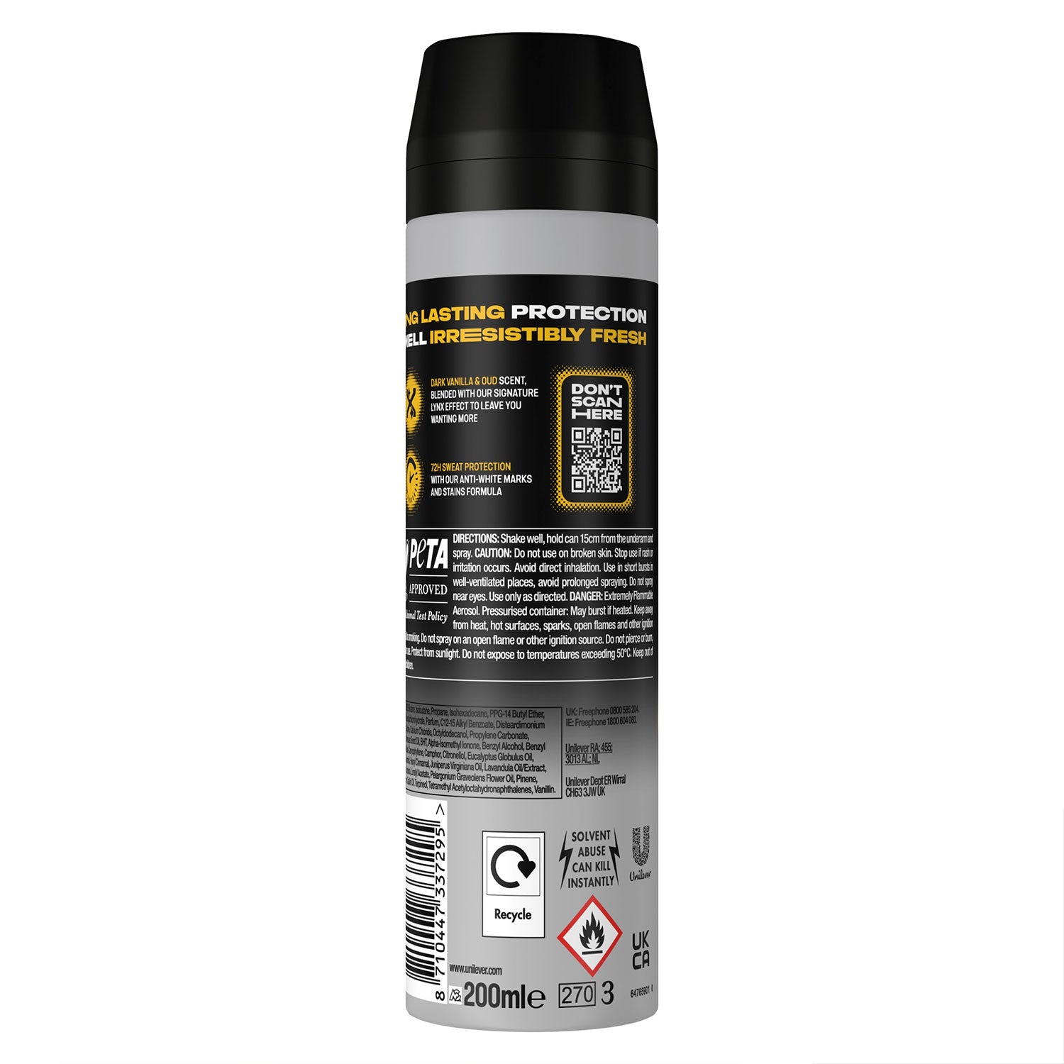 Xl Gold Spray Anti-perspirant Deo Anti White Marks 72h Protection, 200ml