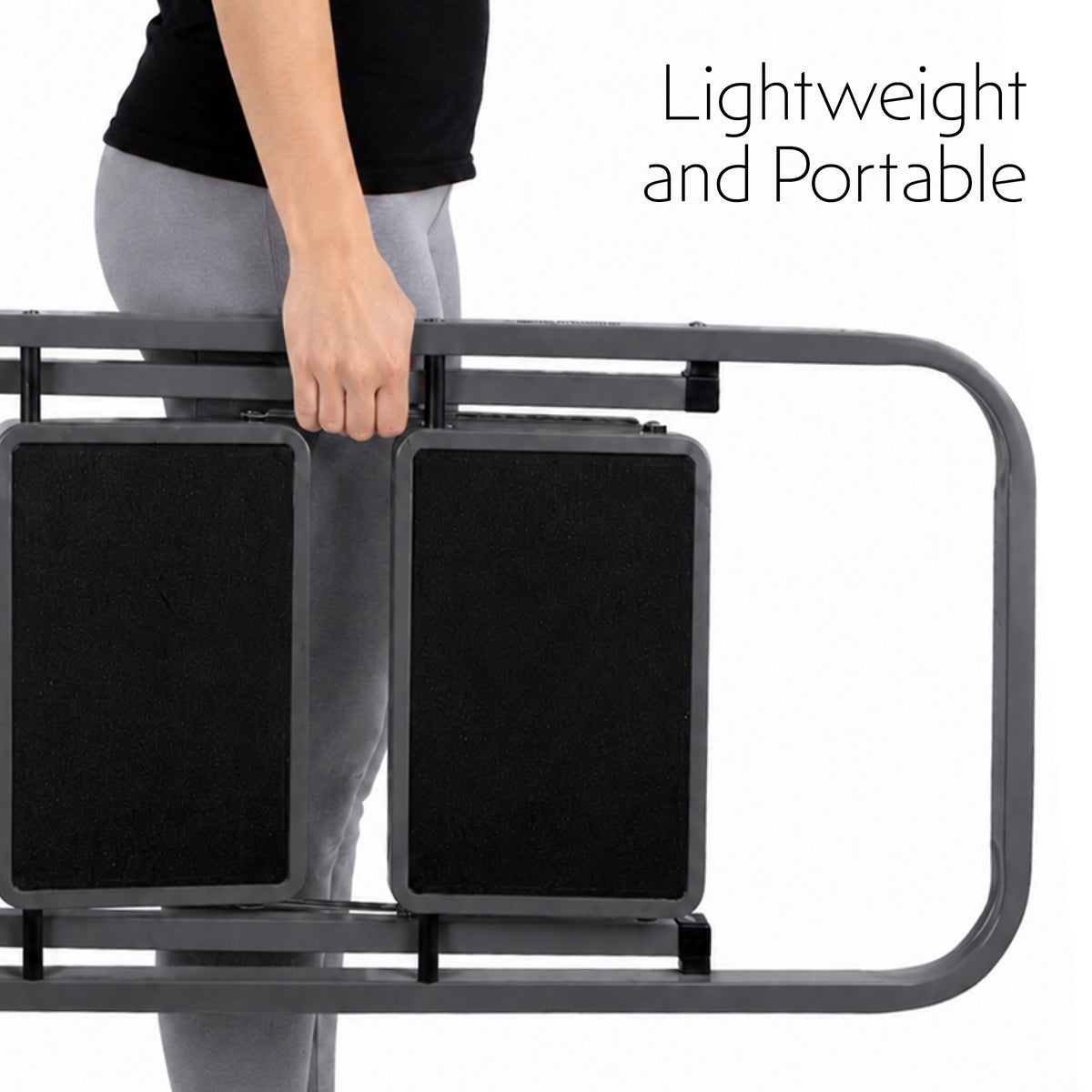 3 Step Ladder, Heavy-duty Steel Folding Home Diy Step Stool With Wide Non-slip Steps & Anti Slip Feet 150kg Capacity | 3 Step | Grey