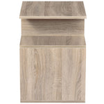 3-tier Side End Table Open Shelves Storage Coffee Book | Natura
