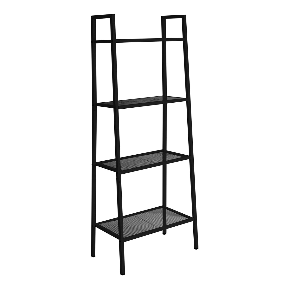 Breeins 4-tier Freestanding Metal Ladder Shelf With Mesh Shelves Organizer