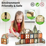 Magnetic Building Blocks Kids Magnetic Tiles Educational Construction Toy | Multi Colour