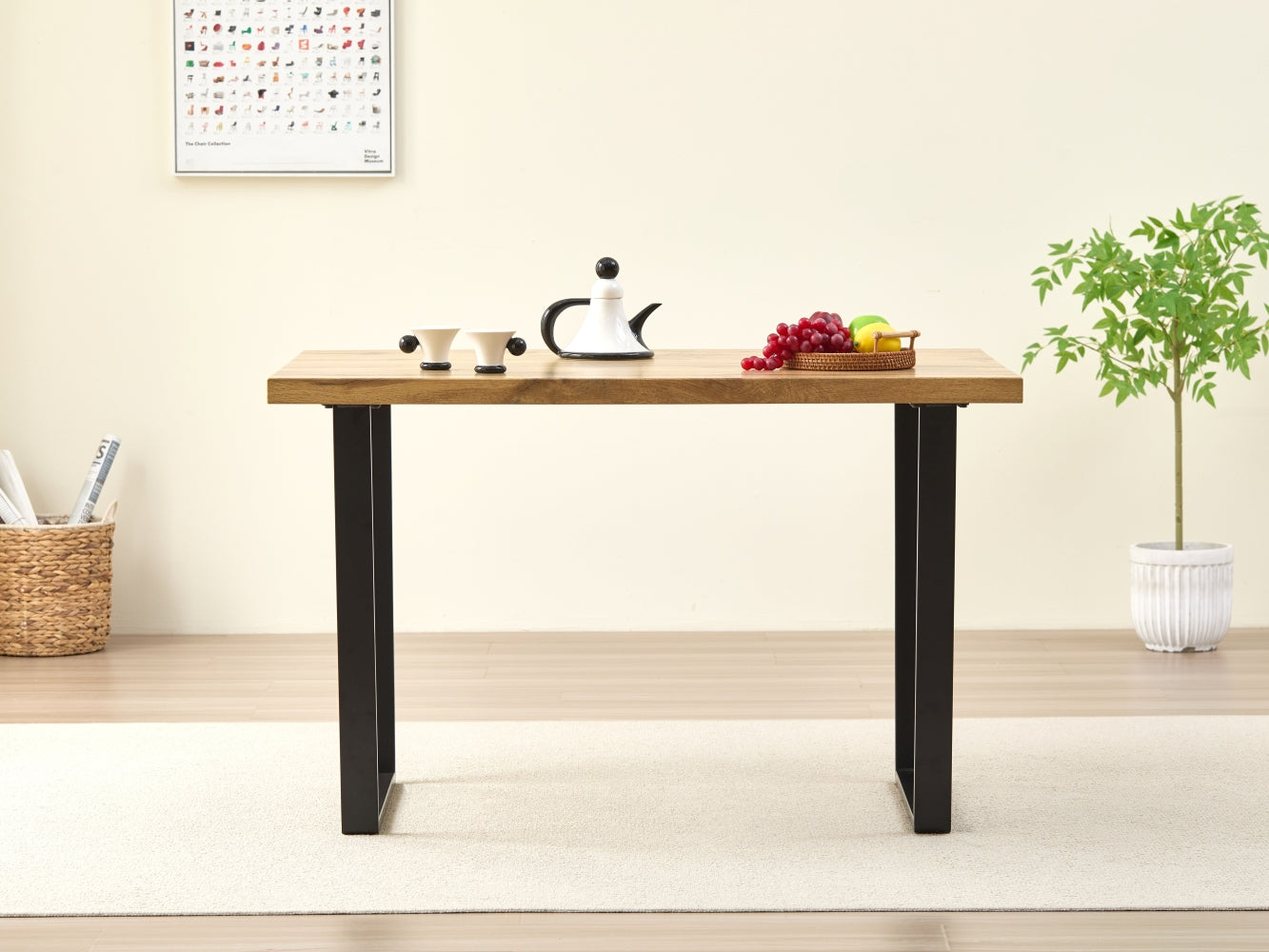 Stylish Colorado Dining Table Set With 4 Velvet Charlotte Chairs | Black