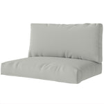 2 Seat Pallet Cushions 20cm Thick Outdoor Seat Pads | Light Grey