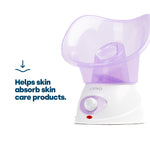 Livivo Facial Spa Steamer Puple With Aromatherapy Diffuser And Nozzles