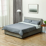 Double/kin Bed Frame Storage And Adjustable Velvet Headboard | King