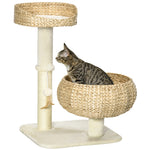 72cm Cat Activity Centre W/ Two Bed, Toy Ball, Sisal Scratching Post