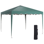 3x3(m) Pop Up Gazebo Marquee Tent For Garden W/ Carry Bag | Green