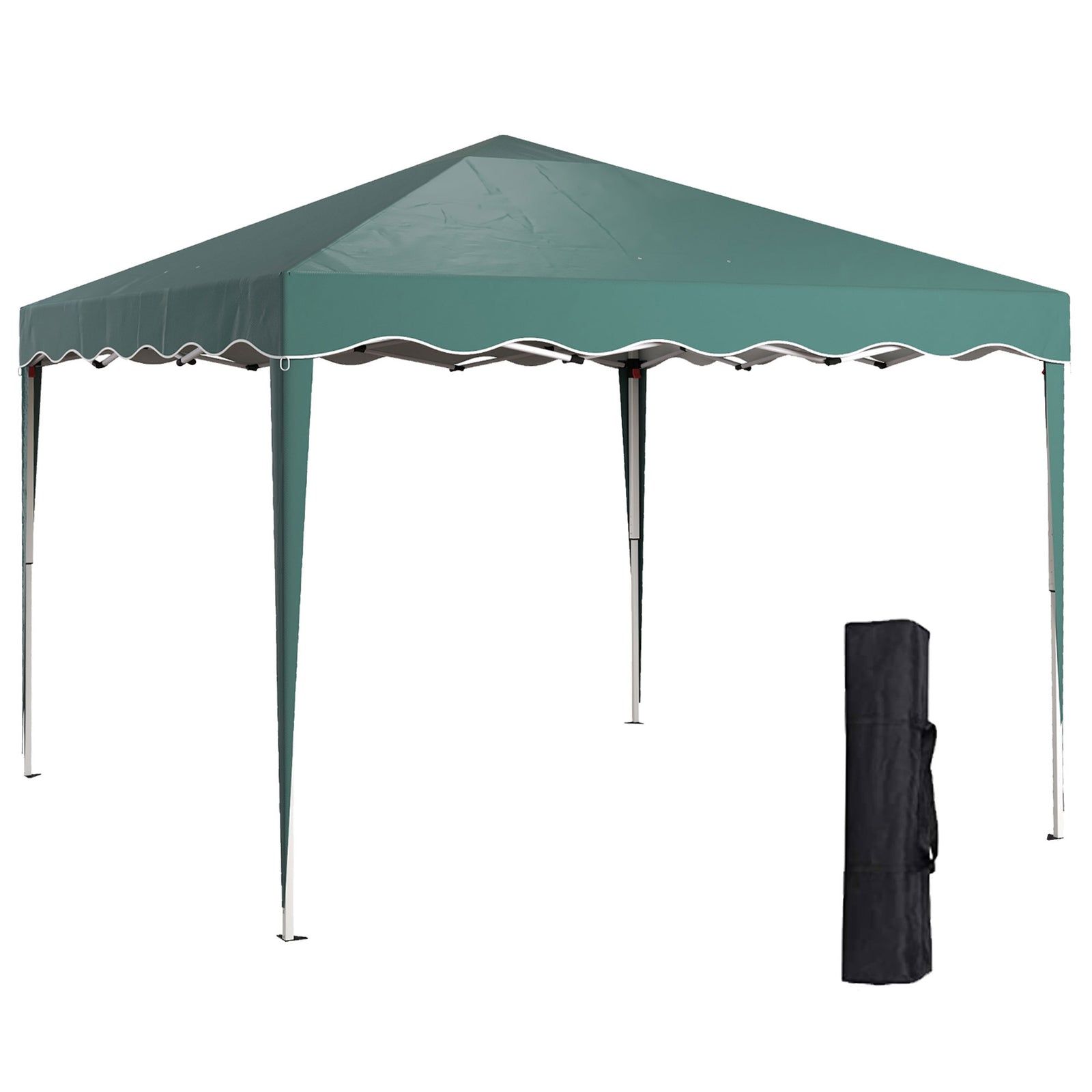 3x3(m) Pop Up Gazebo Marquee Tent For Garden W/ Carry Bag | Green