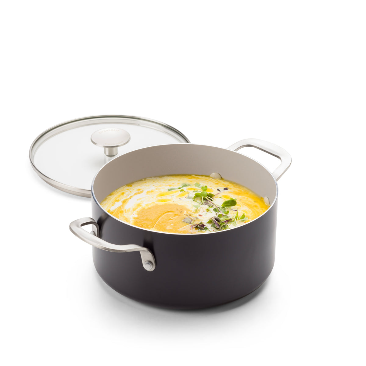 KitchenAid Cookware Coloured Aluminium Casserole With Lid, Pfas-free