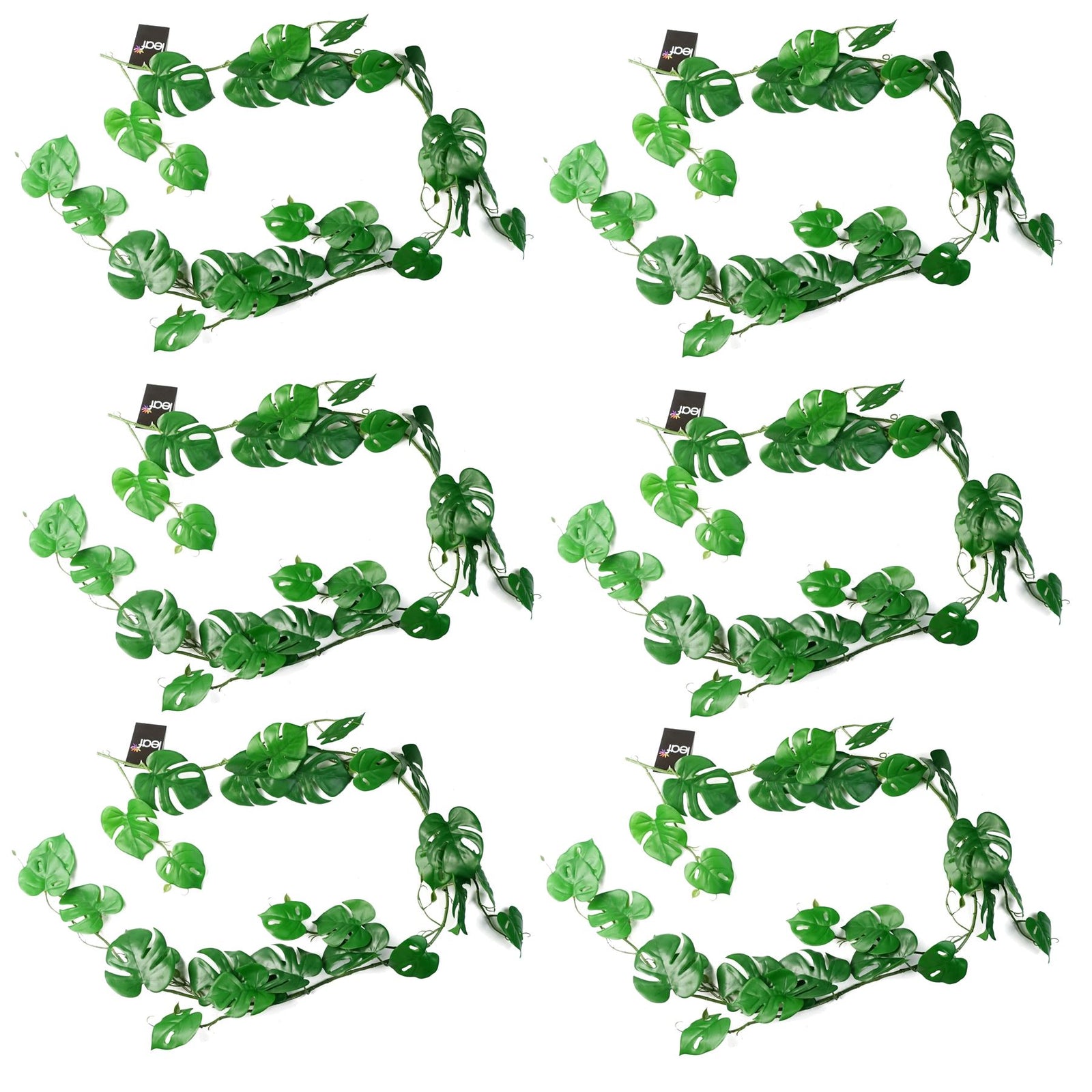 6 X 180cm Artificial Hanging Trailing Monstera Plant