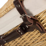 Wicker Buff 40cm Picnic Basket | White