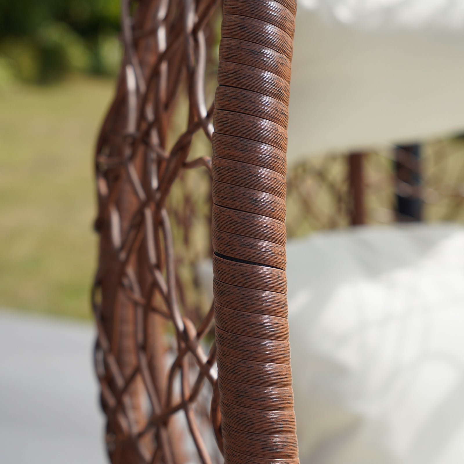 Sutton Hanging Swing Single Egg Pod Chair | One Size | Cream