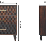 Arno Chest, Handcrafted From Solid Mango Wood, Drawer