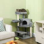 Cat Tree Tower Climbing  Activity Centre With Sisal Scratching Post | Gray