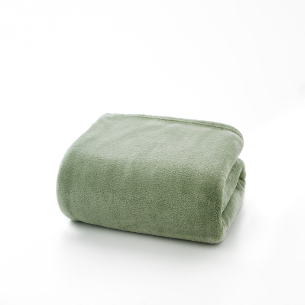Snuggle Touch Microfibre Supersoft Fleece Throw | 140cm x 180cm | Green