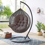 Thick Hanging Egg Swing Chair Seat Cushion | Dark Grey