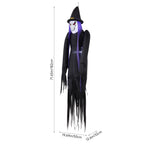 Breeins 182cm Blow-up Halloween Scary Witch Inflatable Decoration With Built-in Led Lights