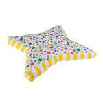 Star Floor Cushion | Multi Polka Dots