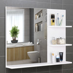 Bathroom Mirror Wall Mount Vanity Mirror 3 Storage Shelves