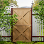 79/85/100cm W X 183cm H Garden Flat Top Pine Wood Gate Kit | Large