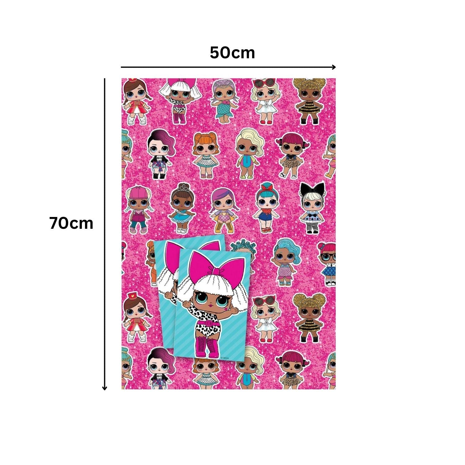 2 Sheets & 2 Tags Wrapping Paper
