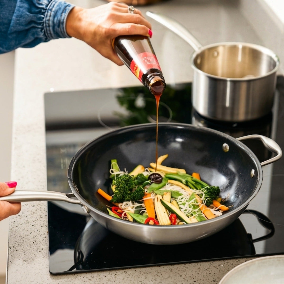 Tri-ply Wok - 28cm
