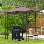 Outsunny 2.5x1.5m Bbq Tent Canopy Patio Outdoor Gazebo Sun Shelter