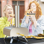 Portable Wood Pellet Pizza Oven W/ Foldable Legs 12 Inch