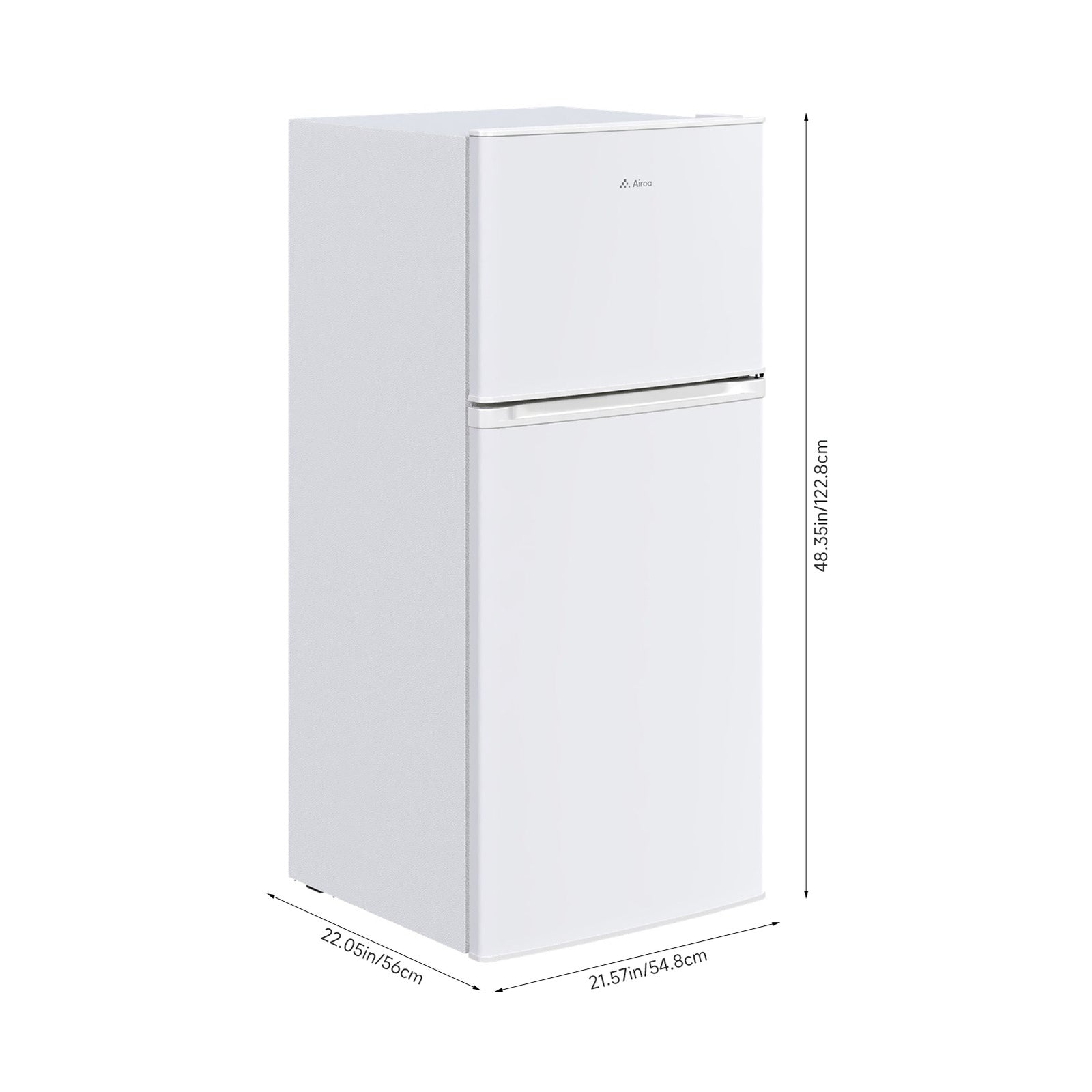 180l Double Door Fridge Freezer With Separate Cooling Zones | White